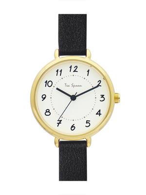 [Подписаться] Часы Tea Spoon Nickel Free Simple Index Watch H04419A-1 BK женские черные