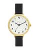Watch Tea Spoon Nickel Free Simple Index Watch BK Black [Follow] H04419A-1 Women's