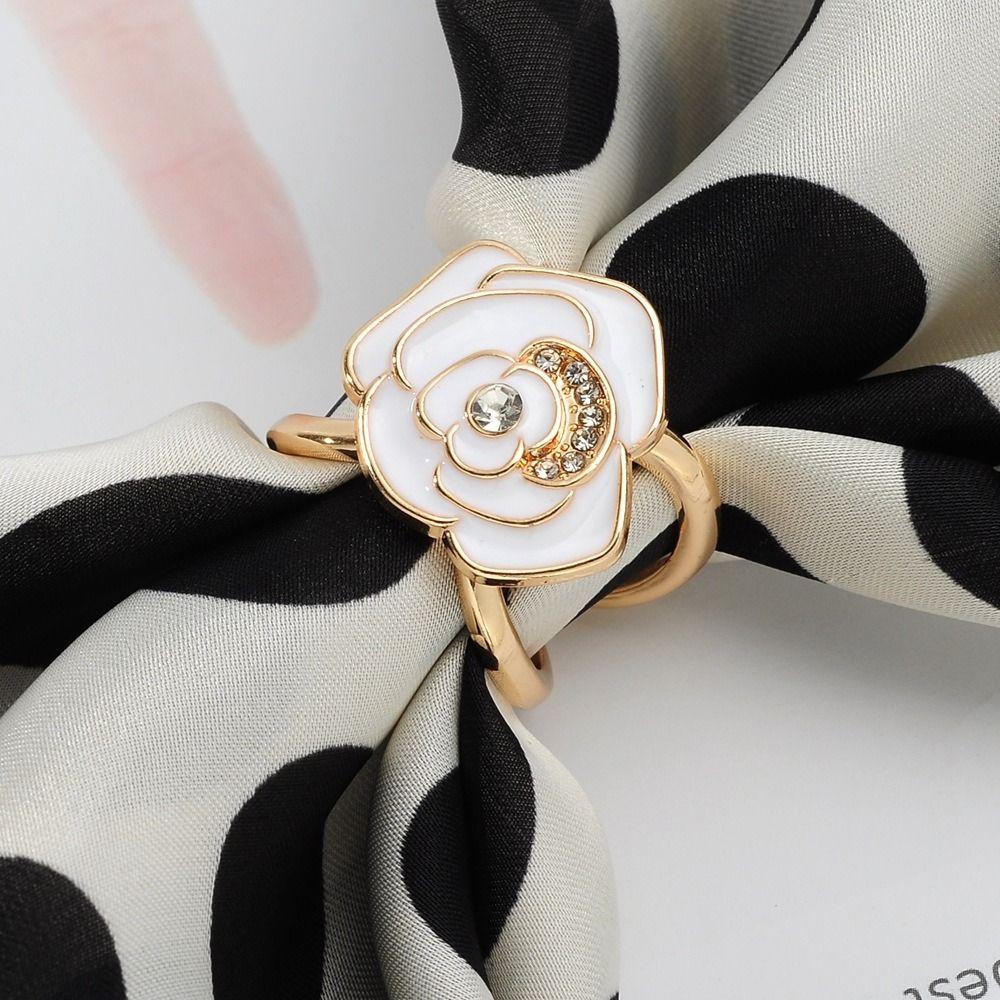 Alloy Scarf Buckle Crystal Scarf Clasp New Brooches Jewelry Accessories