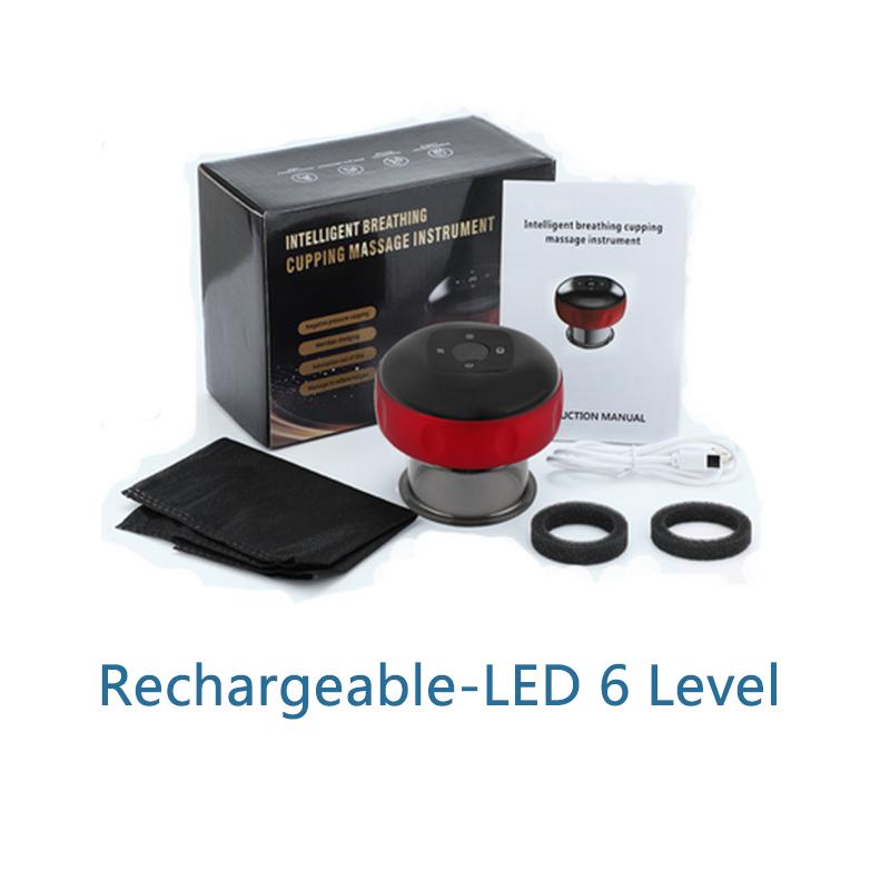 Electric Cupping Massager Vacuum Suction Cup GuaSha 12 Levels Anti Cellulite Scraping Infrared Heat Slimming Massage Therapy