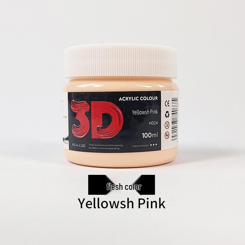 100 мл акриловой краски для детских рисунков и гипсовых фигурок
