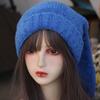 Y2K Rabbit Ear Hats Knitted Plush Skull Cap All-match Women Beanie Hat  Ladies
