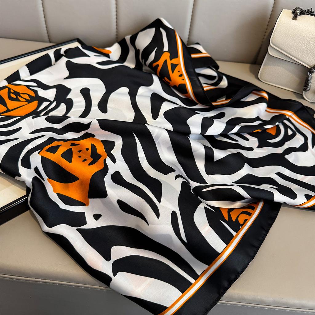 Роскошный бренд Женский шарф Летняя шелковая шаль Женский платок Мягкая женская эшарпа Дизайнерский пляжный палантин Бандана фуляр муфлер