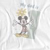 Mickey & Friends Unisex Adult No.1 Dad Mickey Mouse Watercolour T-Shirt