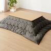 Ricomen Kotatsu Comforter, Rectangular, Single, 185 X 235 Cm, Available In 12 Colors, Warm, Antibacterial, Odor-Resistant, Washable, Simple, Charcoal