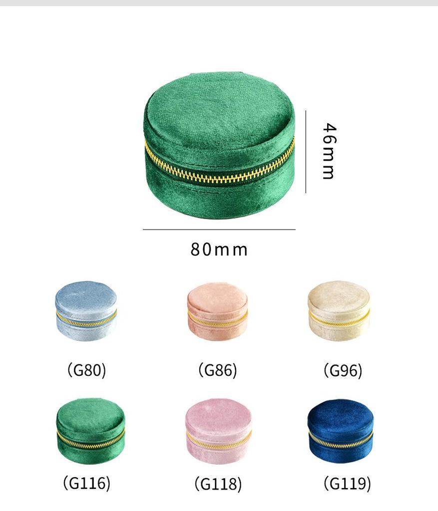 Портативная бархатная шкатулка для украшений в форме сердца для ожерелий и серег - маленькая, большой вместимости