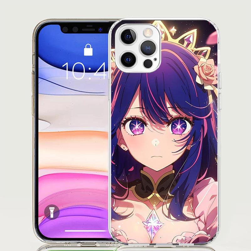 Чехол для телефона Oshi No Ko для iPhone 17 Air 16 15 Plus 11 14 Pro Max 13 Mini 12 7 8 + SE Художественный узор Индивидуальная крышка 16 15 Plus 11