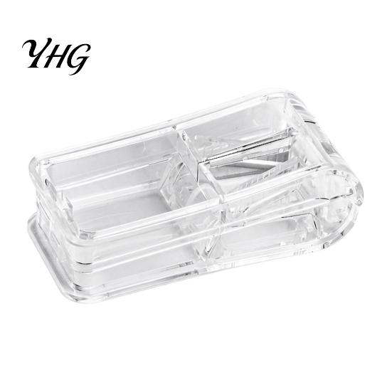 Reusable Medicine Cutter for Tablets Portable Pill And Splitter, Built-in Stainless Steel Blade Compact Dispenser, Convenient Business Trips