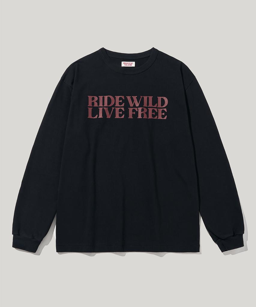 RUSTICCLUB Cowboy Message Long Sleeve_Black