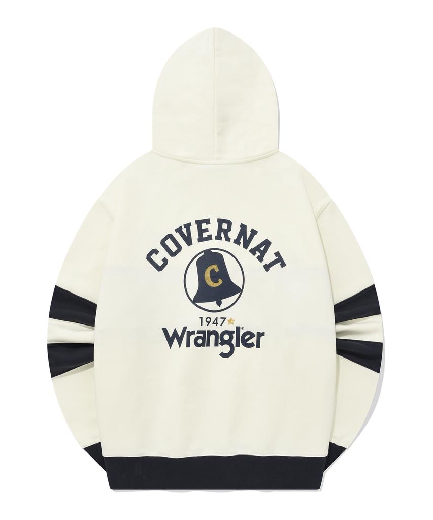 [Covernat X Wrangler] Худи с вырезанным цветовым блоком, коллаборация, цвет: темно-синий