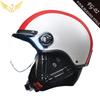 Motorcycle Half Helmet Men Women Retro Style 3C Certified All Season Black White Brown Red