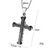 2024 Dark Knight Men's Diamond Cross Necklace