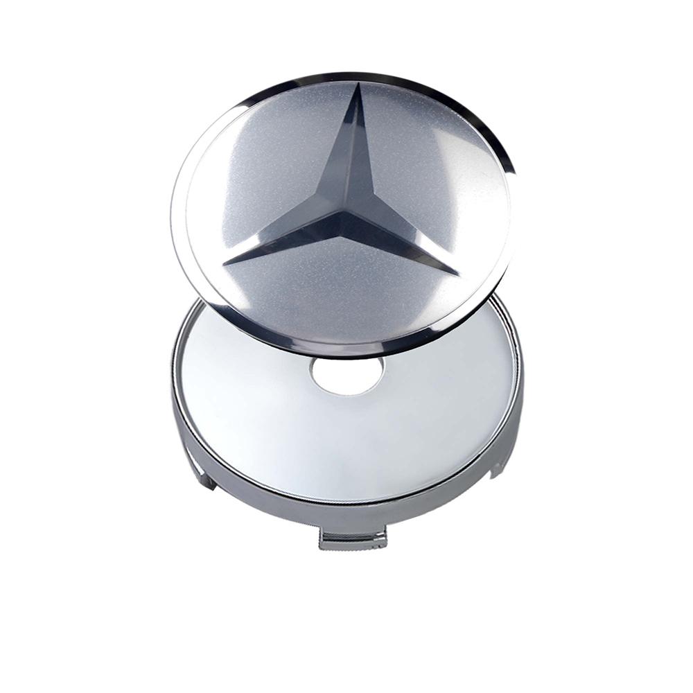60/63/68mm Aluminum ABS Car Wheel Center HubCaps Tire Cover Stickers Benz Badge Decor For Mercedes Benz W204 W202 W212 W220 W205