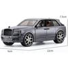 Литая металлическая игрушечная машинка 1/20 для внедорожника Rolls-Royce Cullinan, внедорожная модель автомобиля из сплава, имитация звука и света, игрушка для детей