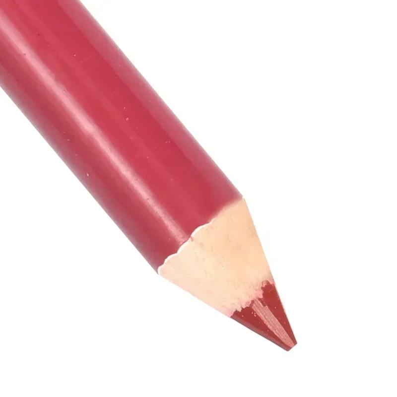 28Color Wood Lip Liner Водостойкий женский очаровательный карандаш для губ Макияж женский стойкий косметический инструмент Мягкий карандаш