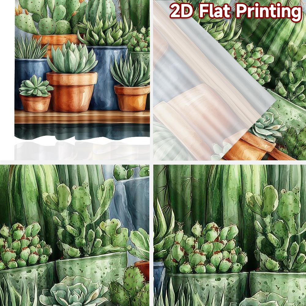 2D плоный Фотофон Популярная Коллекция Гобеленов с Комнатными Кактусами 100% Полиэстер День Рождения для Праздничного Дома