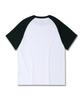 DOLPHIN WAVE APPAREL Dolphin Silicone Print Raglan Short Sleeve T-Shirt Black
