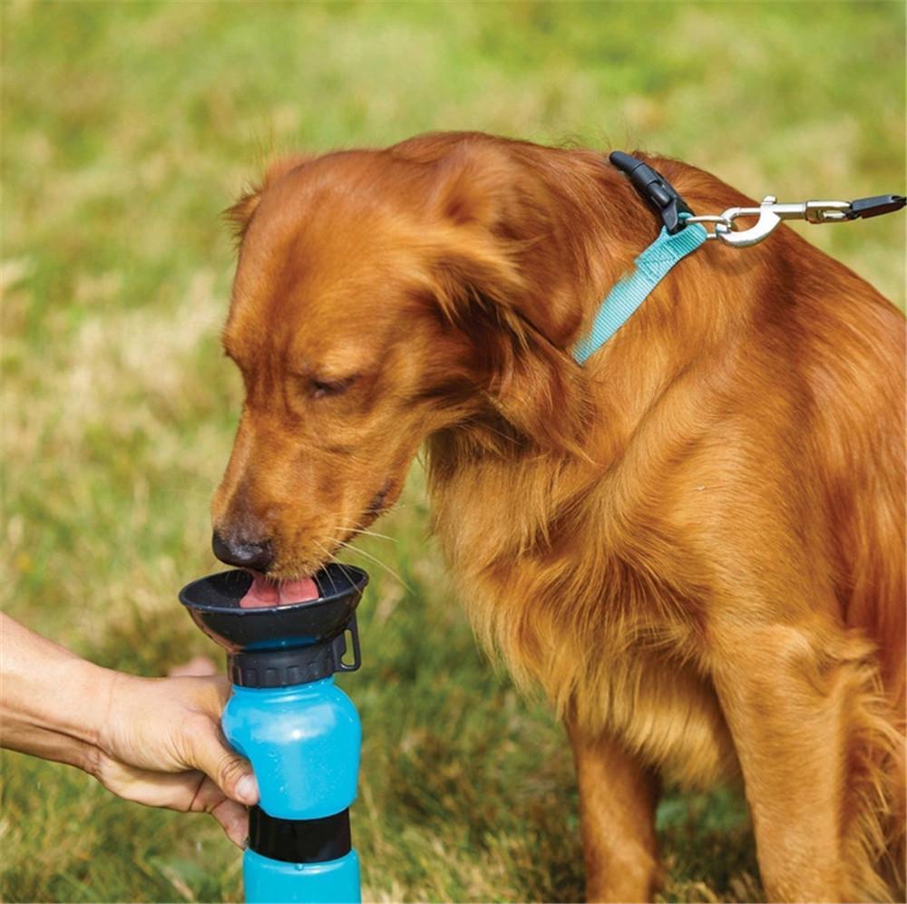 Dog Drinking Water Bottle Pet Puppy Sport Portable Travel Outdoor Feed Bowl Mug Cup Dispenser HD