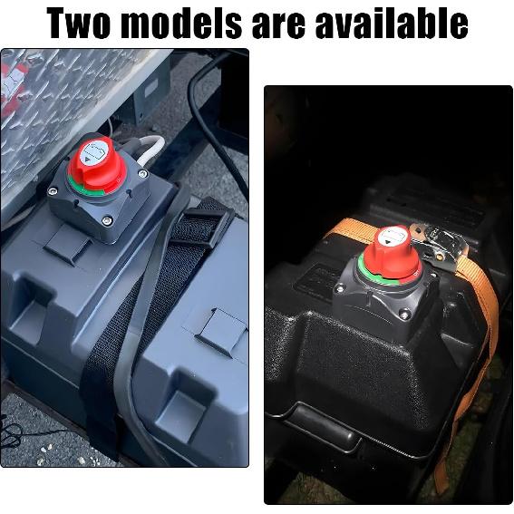 Battery Disconnect Switch, 12V-48V Power Isolator 1-2-Both-Off Switch, Waterproof Dual Battery Switch for Marine Boat Car RV ATV UTV Vehicles,