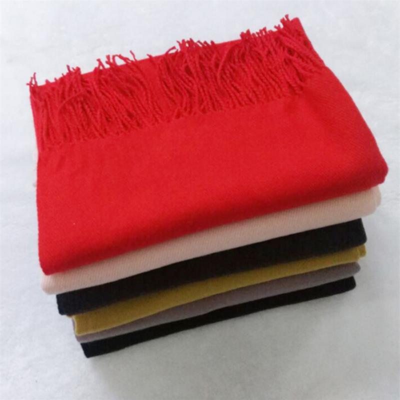 Windproof Shawl Winter Men Lengthened Thickened Imitation Cashmere Solid Color