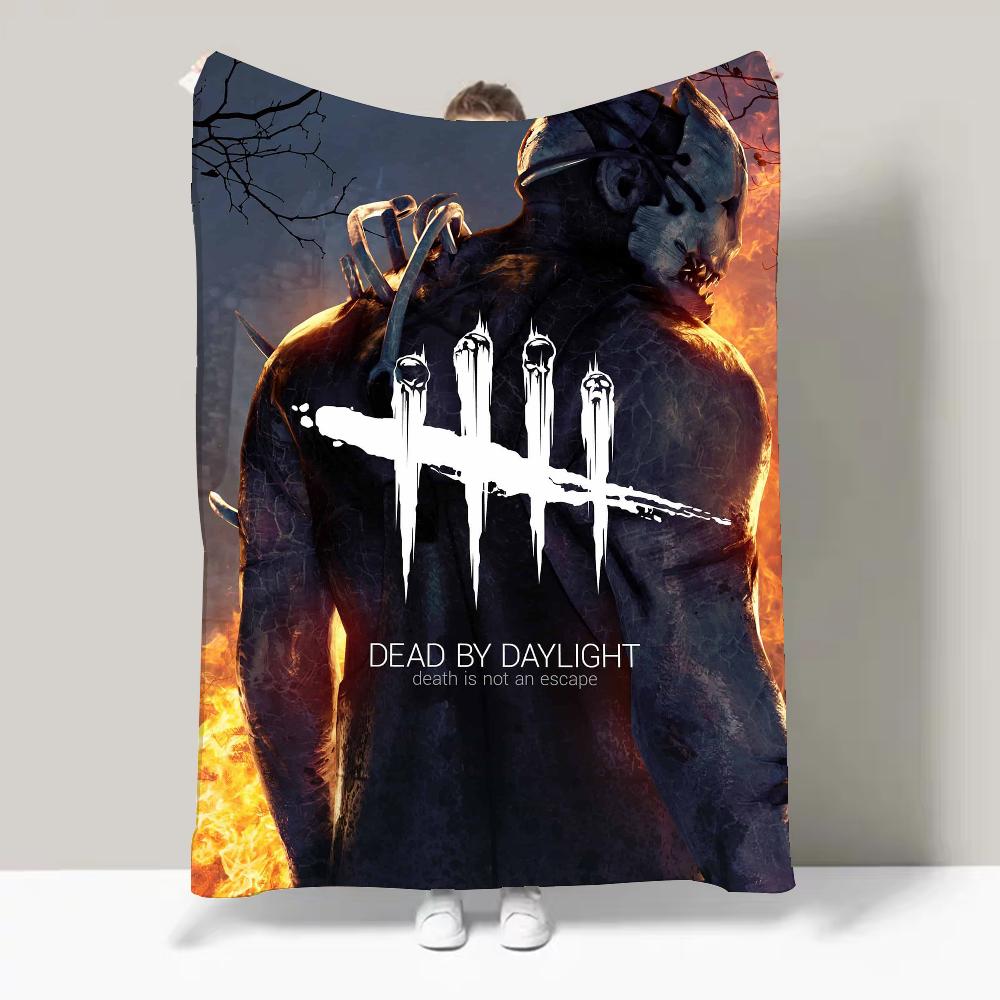 Плед Игровой D-Dead by D-Daylight Террор Выживание Дизайн Легкий Для Общежитий, Дневного Сна, Гостиной, Офиса, Дивана, Всесезонный
