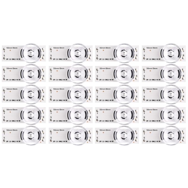 3V 6V LG6V Светодиодные бусины для подсветки LED с оптической линзой-фильтром для ремонта телевизоров Идеально для экранов 32-65 дюймов