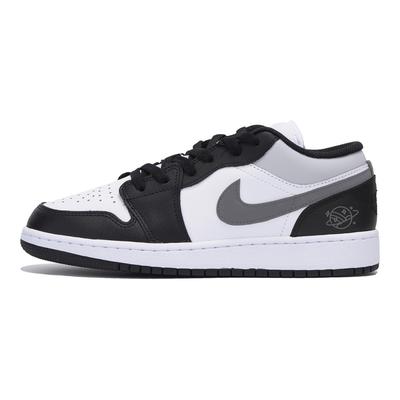 Air Jordan 1 Износостойкие Низкие Винтажные Баскетбольные Кроссовки Мужские Черно-Бело-Серые 553558-131(Команда85-)