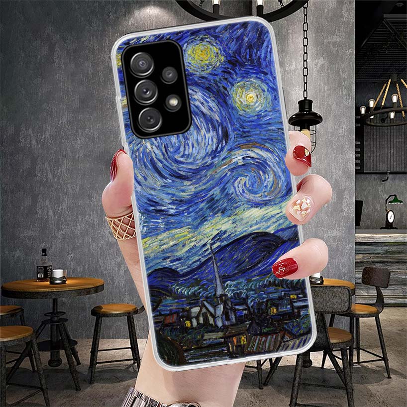 Масляная живопись Ван Гога Мягкий чехол для телефона Samsung Galaxy S22 S23 S24 S25 Edge S26 Ultra S20 FE S21 Plus + Fundas Coque Galax
