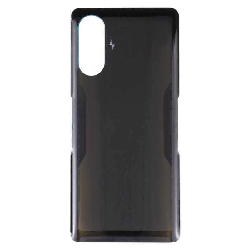 Стеклянная задняя крышка аккумулятора для игр Xiaomi Redmi K40(черный)