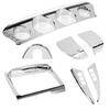 Reliable-Stereo Gauge Trim Cover Chrome Fairing Dash Switch Panel Kit For Touring Models Electra Street Glide 14-23 Accen