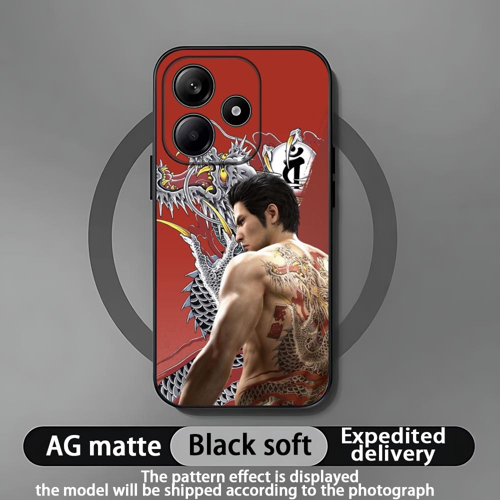 Чехол для телефона Yakuza Kiwami 3 Dark Ties для Xiaomi Redmi Note 14 13 12 11 Pro Plus S 5G 4G Мягкий черный чехол для телефона