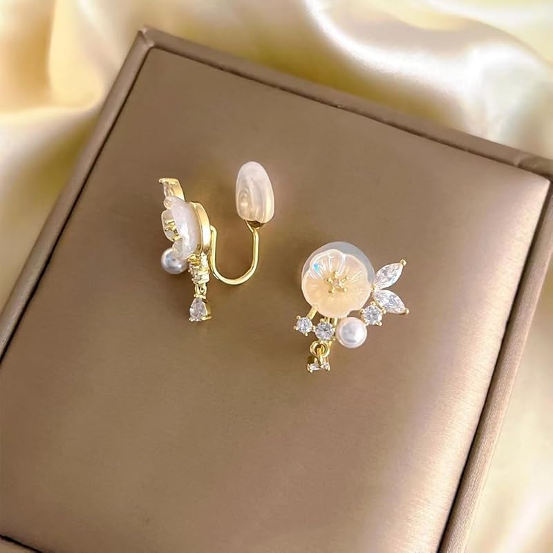 Китайские серьги цветок японский стиль милые серьги женская популярность Не болят серьги силиконовые накладки качаются Подходят при аллергии на металл