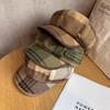 Classic College Style Octagonal Hat With Breathable Wool Polyester For Autumn Seasons