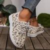 Fashion 2024 Fun Letter Print Women's Summer Mesh Shoes White Soft Sole Branded Slip-on Casual Sneakers Shoes for Women