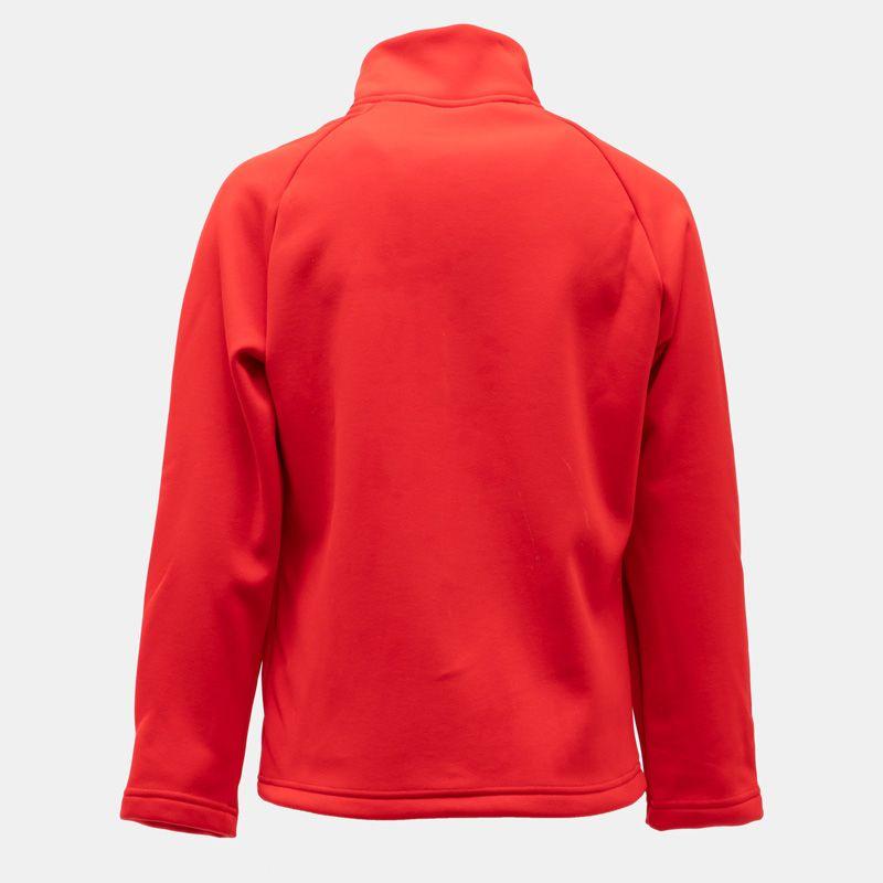 Red Fleece Zip-up Sports Jacket with Funnel Neck Child ROSSIGNOL