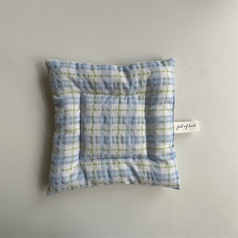 1шт корейский Ins обеденный стол кухонный клетчатый стеганый подстаканник из хлопка и льна