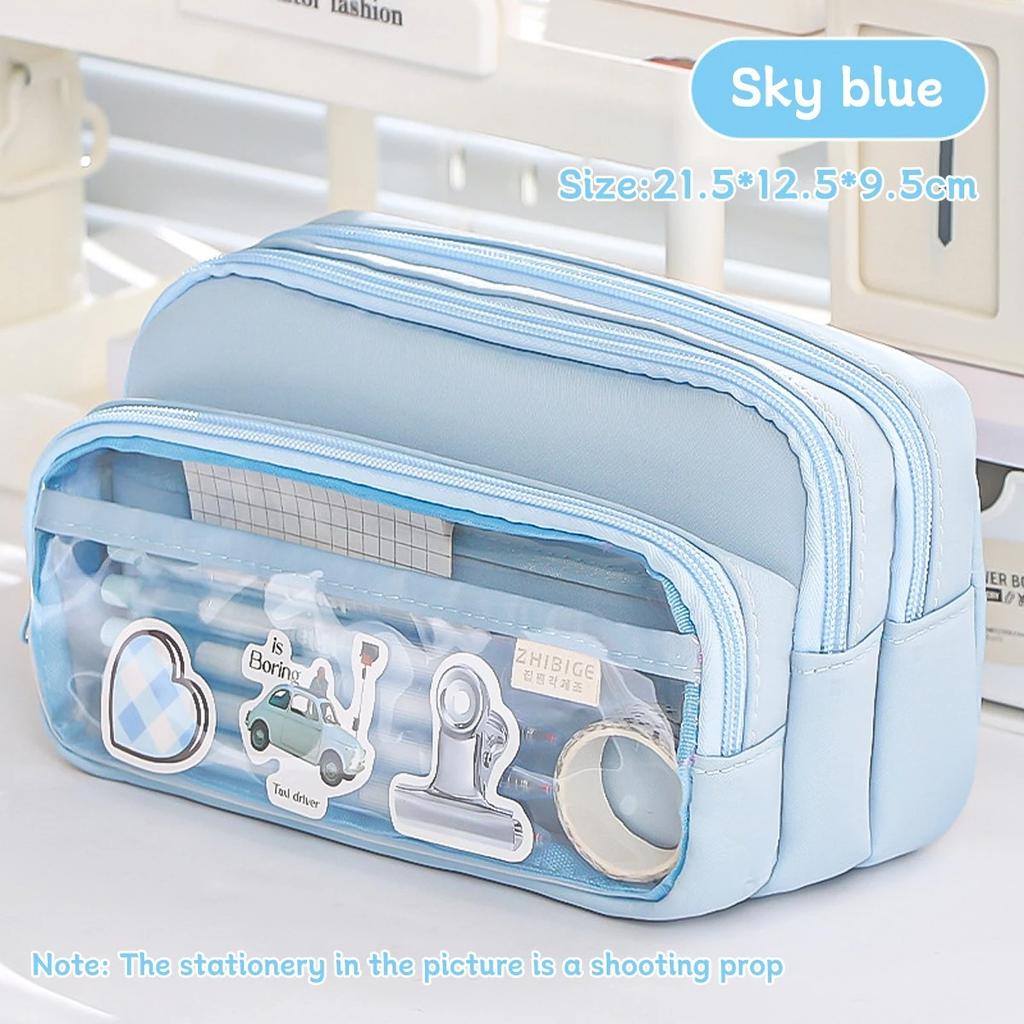 1шт. Многофункциональный креативный пенал большой вместимости с высоким внешним видом, простой и удобный пенал