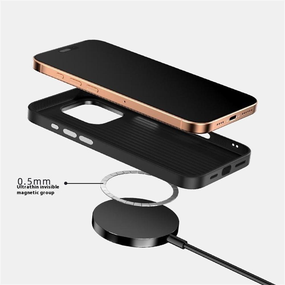 ABEEL For iPhone 16 Pro Max Case Compatible with MagSafe Crocodile Texture Micro-Embossing Back Cover