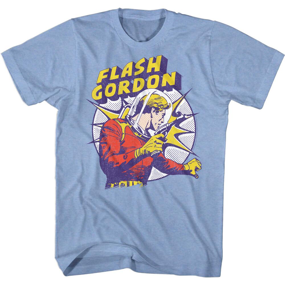 Flash Gordon Classic 80 Movie Flash Gordon Sun Burst Ray Gun Men T Shirt