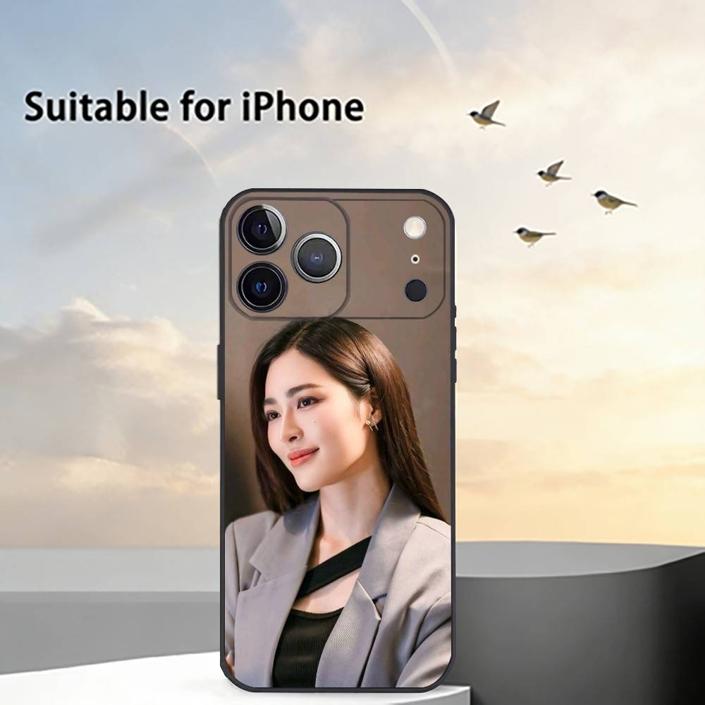 Чехол для телефона Peraya M-Malisorn F-Faye для iPhone 17,16,15,14,13,12,11 Plus,Pro Max,XS, Мягкий силиконовый черный чехол