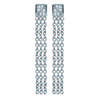 [N2599] - Silver White 'Carmen' Steel Earrings - 35 Cm