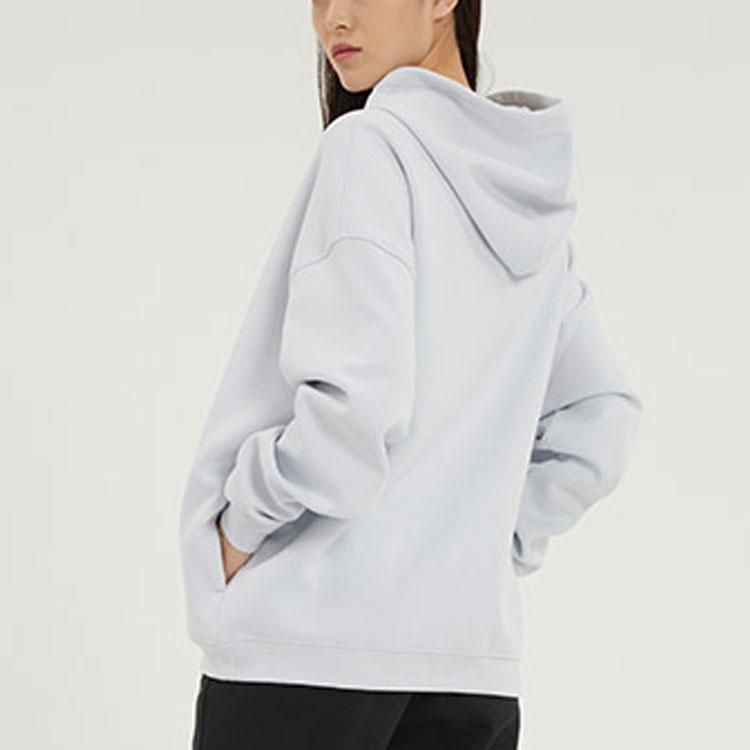 Nike Цветная вышитая многоцветная трикотажная толстовка с капюшоном для женщин, белая DO9248-043