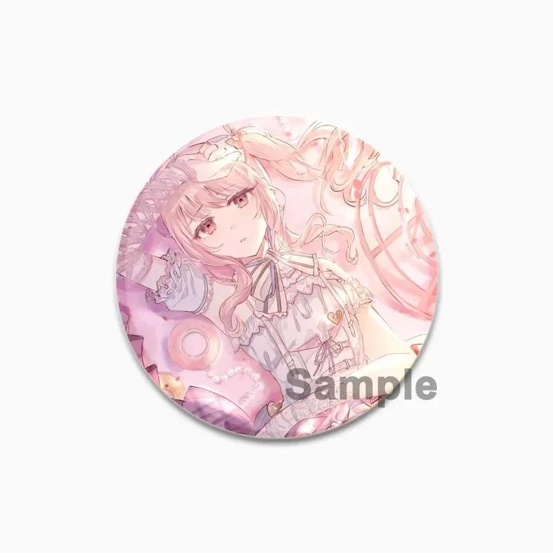 32/44/58 мм Акияма Мизуки мультфильм милые броши ручной работы круглый пластиковый значок аниме ювелирные изделия эмалированные булавки для рюкзака одежда шляпа