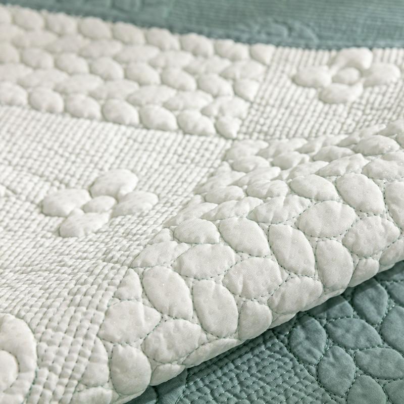 Pure Cotton Universal for All Seasons Sofa Cover Anti-slip Backside Cushion Living Room Solid Color Stitch Fabric Art Couch Mat