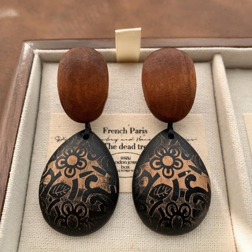 Натуральная релаксация Этнический стиль Легкие серьги-ракушки Серьги Легкая роскошь Ретро Мода Высокий уровень Офисные Персонализированные серьги