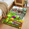 Plants Vs. Zombies Personalized Name Floor Mat Suitable for Dining Room Outdoor Decorate room Entryway Anti-slip Rug Office home decor
