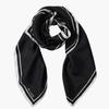 KUME KUME Classic Silk Scarf, Black