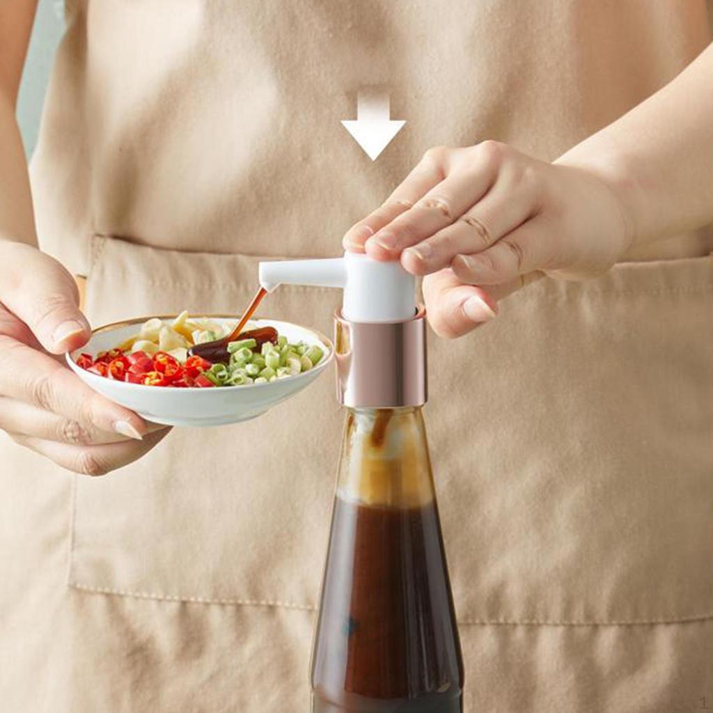 Насос-дозатор для соуса Кухонные гаджеты с шлангом Распылитель масла под давлением Нажимная головка Бутылка для сиропа