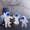 Polyvinyl Chloride 3Pcs Astronaut Action Figurine Home Decor Astronaut Statue Study Office Desk Decor Showpiece Gift Accessories