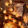 Fahion 1.5M 10LED Christmas LED String Santa Claus Snowman Colorful Festival Lamp Warm Light DIY LEDLights String Christma